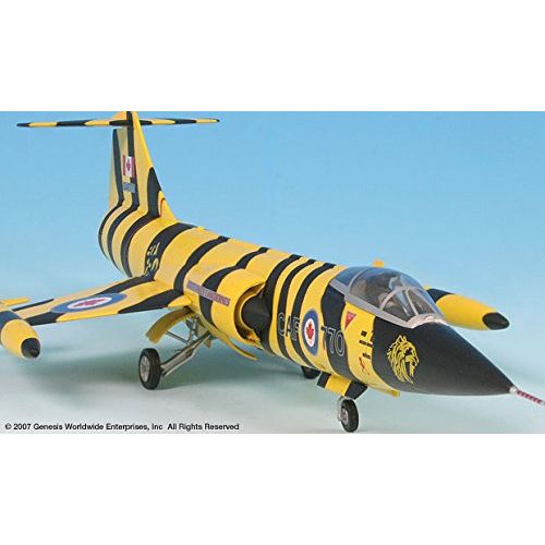  Topics Entertainment Lockheed F-104 Starfighter RCAF Tiger Meet 1972 Airplane Miniature Model Metal Die-Cast 1:72 Part# A02WTW72016-002