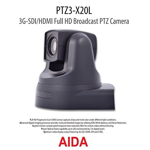  AIDA PTZ3-X20L 3G-SDIHDMI Full HD Broadcast 20X Zoom PTZ Camera