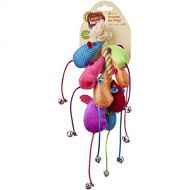 Leaps & Bounds Mice Cat Toys on a Rope, Pack of 8 Toys, Assorted