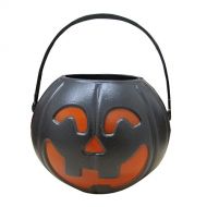Dazzling Toys dazzling toys Halloween Black Candy Holder with Orange Pumpkin | Candy Holder with Handle | Mini Trick-or-treat Halloween Candy Jar | 12 pack