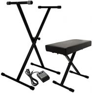 OnStage On-Stage KPK6520 Keyboard StandBench Pack with Sustain Pedal