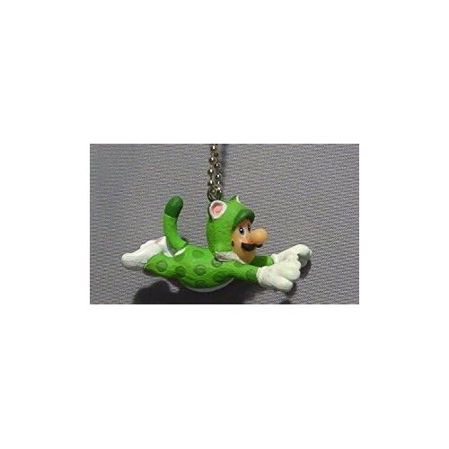  Unknown Super Mario 3-D world Mascot Swing Figure Keychain~Cat Luigi 40mm