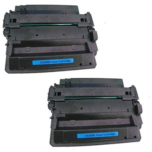  Amsahr Compatible Toner Cartridge Replacement for HP CE255X (Black, 2-Pack)