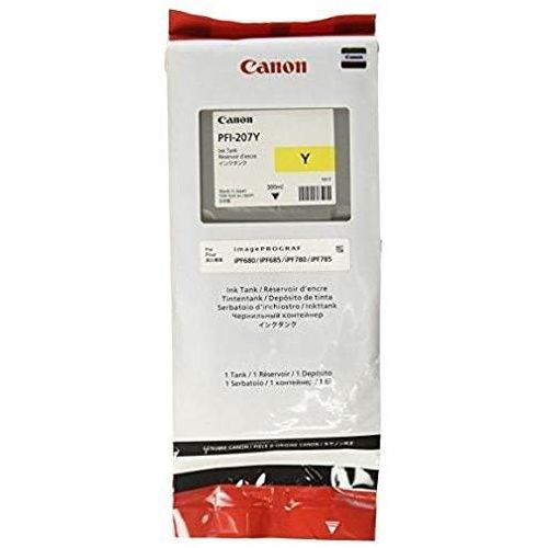 캐논 Canon - Pfi-207Y Yellow Ink 300Ml Product Category: Large Format Printer InkLarge Format Printer Ink Graphic Art