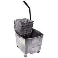 Impact Products Impact 6G2635-3G Plastic Sidepress Squeeze WringerBucket Combo, 26-35 qt Capacity, Gray