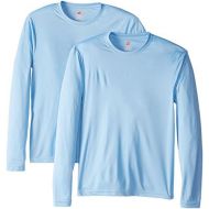 Visit the Hanes Store Hanes Mens Long Sleeve Cool Dri T-Shirt UPF 50+ (Pack of 2)