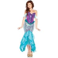 Disney Leg Avenue Costumes 3 Pc. Deluxe Ariel Includes Corset Straps and Skirt