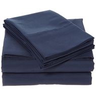 ienjoy Home 4 Piece Ultra Soft Deluxe Bed Sheet Set, King, Navy