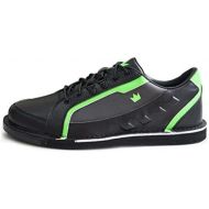 Brunswick Mens Punisher Bowling Shoes Right Hand Wide- BlackNeon Green