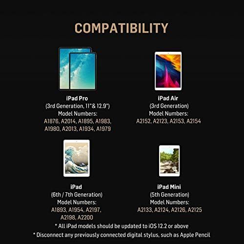  [아마존베스트]Adonit Note Natural Palm Rejection Stylus for iPad Pro (3rd Gen), iPad (6th Gen), iPad Air (3rd Gen) and iPad Mini (5th Gen) - Black