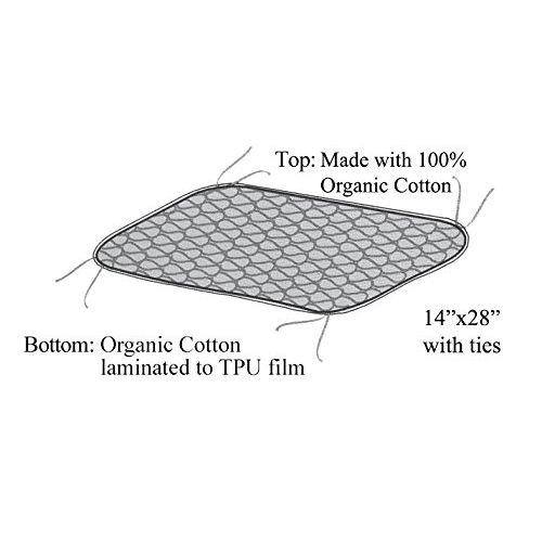  [아마존베스트]American Baby Company Waterproof Quilted Sheet Saver Pad, Changing Pad Liner Made with Organic Cotton, Natural Color