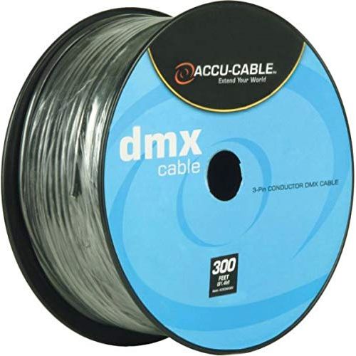 American Audio American DJ ADJ Accu-Cable 3-Pin XLR DMX Lighting Cable - Bulk 300 Ft. Spool