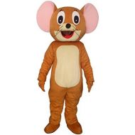 Sinoocean Jerry Mouse Adult Mascot Costume Cosplay Suit Fancy Dress Outfit