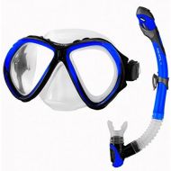 Aqua Speed Zona & ELBA Set Schnorchel + Taucherbrille (Schnorchelset Soft-Silikon Anti-Fog UV-Schutz)