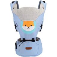 Naisidier Baby Hip Seat Belt Carrier Safety Front Facing Back Pain Relief Soft Carrier Ergonomic Position Breathable Cotton for Child Infant Toddler Blue