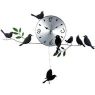 Kilofly kilofly Metal Bird Pendulum Wall Clock