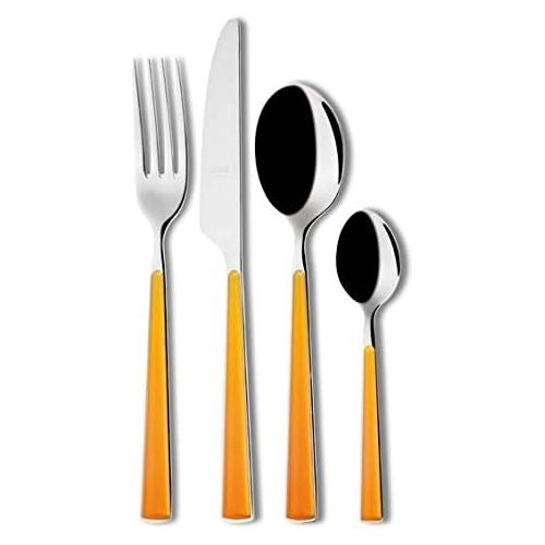  MEPRA Mepra 113O22024 24 Piece Primavera Cutlery Set, Orange