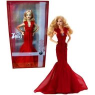Barbie Mattel Year 2007 Pink Label Collector Series 12 Inch Doll - American Heart Association Go Red for Women (K7957) with Red Chiffon Gown, Earrings and Rhinestone Brooch Accent