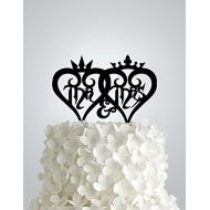 Acrylic Wedding cake Topper - Heartless Hearts Kingdom Hearts Inspired