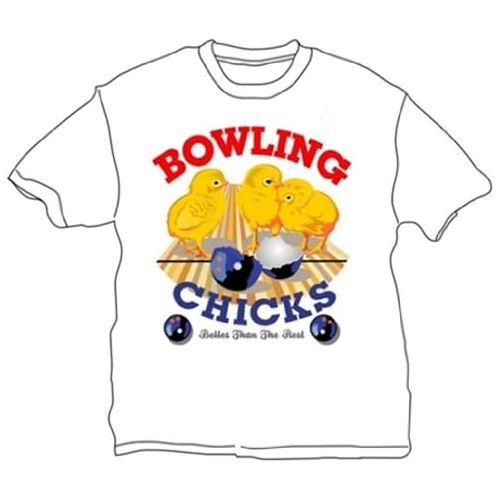  Bowlerstore Products Bowling Chicks T-Shirt- White