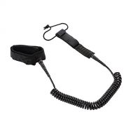 Docooler 5.5mm Thick Coiled SUP Leash Cord Body Board Bodyboarding Ankle Leash for Paddleboard Surfboard