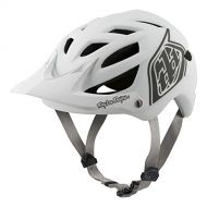 Troy Lee Designs A1 Classic Adult All-Mountain Bike Helmet with MIPS & TLD Shield Logo (White, XLarge2XLarge)