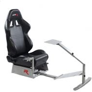 GTR Simulator Touring Model with Real Racing Seat, Driving Simulator Cockpit Gaming Chair with Gear Shifter Mount