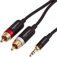 [아마존베스트]AmazonBasics 3.5mm to 2-Male RCA Adapter Audio Stereo Cable - 8 Feet