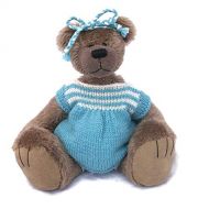 Bearitz Alice- Teddy Bear Grey Mohair Artist Collectable OOAK 10 inches
