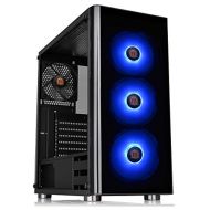 Thermaltake V200 Tempered Glass RGB Edition 12V MB Sync Capable ATX Mid-Tower Chassis with 3 120mm 12V RGB Fan + 1 Black 120mm Rear Fan Pre-Installed CA-1K8-00M1WN-01
