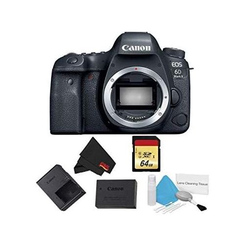 캐논 Canon EOS 6D Mark II DSLR Camera (Body Only) Basic Bundle - International Model