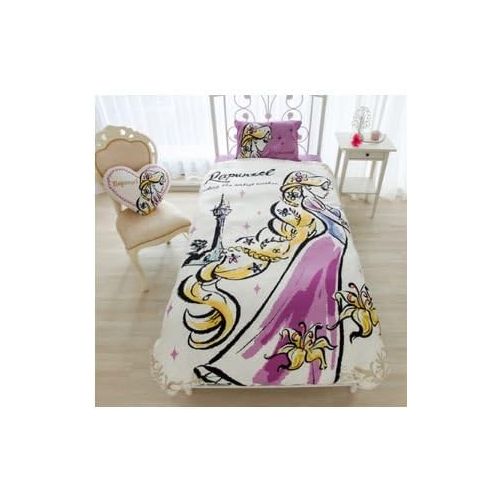 디즈니 Disney Rapunzel duvet cover, sheets, pillow case three-piece set Japanese-style single