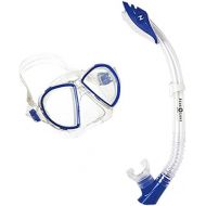 Aqua Lung Sport Unisex Duetto/Palau LX Schnorchelset (Tauchmaske und Schnorchelrohr), blau, Einheitsgroesse