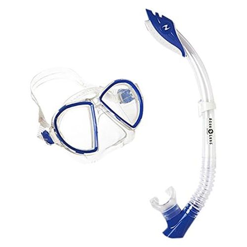  Aqua Lung Sport Unisex Duetto/Palau LX Schnorchelset (Tauchmaske und Schnorchelrohr), blau, Einheitsgroesse