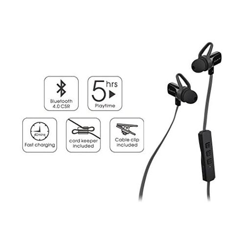  Thermaltake LUXA2 Lavi O Wireless Bluetooth 4.0 Sweatproof Sports In-Ear Earbuds Headphone AD-HDP-PCLOBK-00