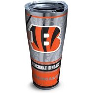 Tervis NFL Cincinnati Bengals Edge Stainless Steel Tumbler with Clear and Black Hammer Lid 30oz, Silver