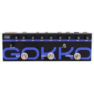 GOKKO AXE MX80 Guitar Multi Effect Pedal, 3 Types Effect: Delay, Chorus, Distortion, w/FX Loop, Built-in Pedal Tuner, AUX Port, AUX/6.35mm Output