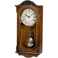 Bulova C3542 Cranbrook Chiming Clock, Walnut Finish