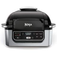 [아마존 핫딜] [아마존핫딜]Ninja Foodi 5-in-1 4-qt. Air Fryer, Roast, Bake, Dehydrate Indoor Electric Grill (AG301), 10 x 10, Black and Silver