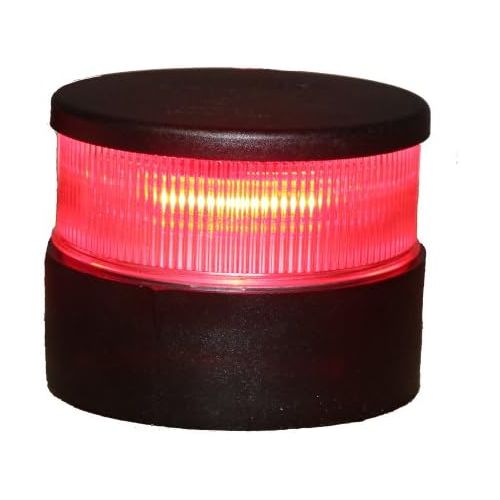  Aqua Signal All Round Red LED Navigation Light with Black Housing
