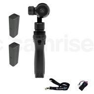 CAMRISE DJI Osmo, Fully Stabilized 4k, 12mp Camera with Camrise Starter Plus Bundle: 2 Extra Batteries, Lanyard and USB Reader