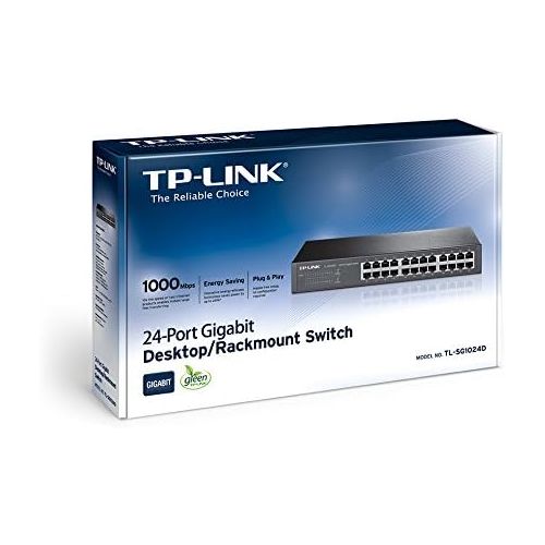  상세설명참조 TP-Link 24-Port Gigabit Ethernet Unmanaged Switch | Plug and Play | Desktop/Rackmount | Fanless | Limited Lifetime (TL-SG1024D)