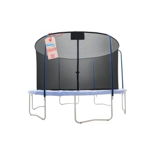  Upper Bounce Trampoline Replacement Net, Fits For 15 Round Frames, Using 5 Curved Poles With Top Ring Enclosure System -NET ONLY