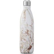 Swell Stainless Steel Water Bottle - 25 Fl Oz - Calacatta Gold - Triple-Layered Vacuum-Insulated Containers Keeps Drinks Cold for 48 Hours and Hot for 24 - BPA-Free - Perfect for t