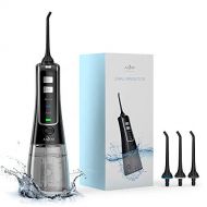 [아마존 핫딜]  [아마존핫딜]Water Dental Flosser, Anjou Cordless 10oz/300mL Professional Portable Oral Irrigator Helps Teeth...