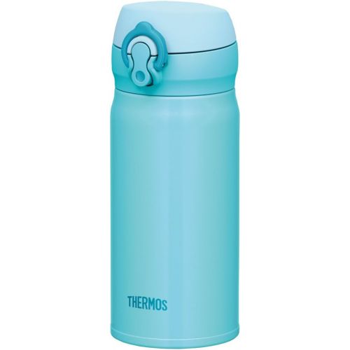 써모스 Thermos Water Bottle with Vacuum Insulation 0.35L JNL-352 [One-Touch Open Type] (Sky Blue)