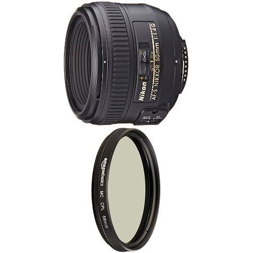  Nikon AF-S FX NIKKOR 50mm f1.4G Lens with Circular Polarizer Lens