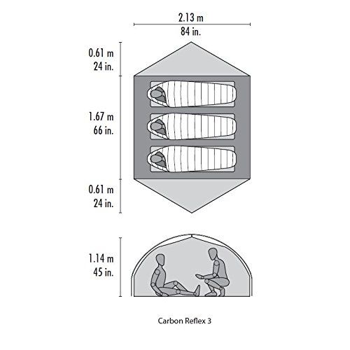 엠에스알 MSR Carbon Reflex - Leichtes Zelt in 3 verschienden Groessen