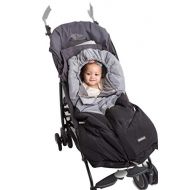 [아마존베스트]Alphabetz Universal Baby Stroller Sleeping Bag Footmuff, Black/Grey