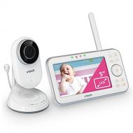 VTech VM5271 Video Baby Monitor with 5-inch Screen, Motorized Lens with 6X Optical Zoom, Soothing Sounds & Lullabies, Temperature Sensor & 1,000 feet of Range